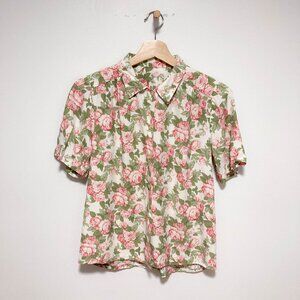 2 FOR $15 Vintage one of a kind handmade floral shirt